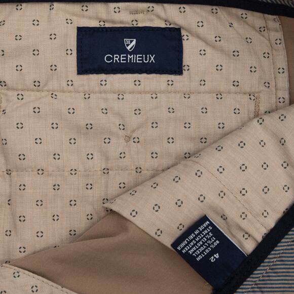 Daniel Cremieux Khaki Madison Flat Front Comfort Stretch 9" Shorts Size 42 - Picture 5 of 7